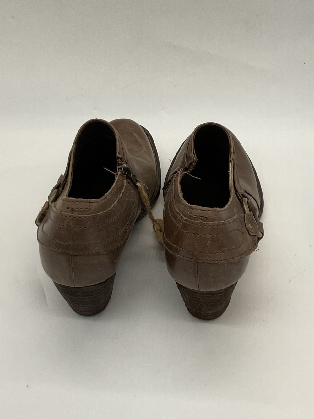 Born Light Brown Leather Ankle Booties - Picture 2 of 4
